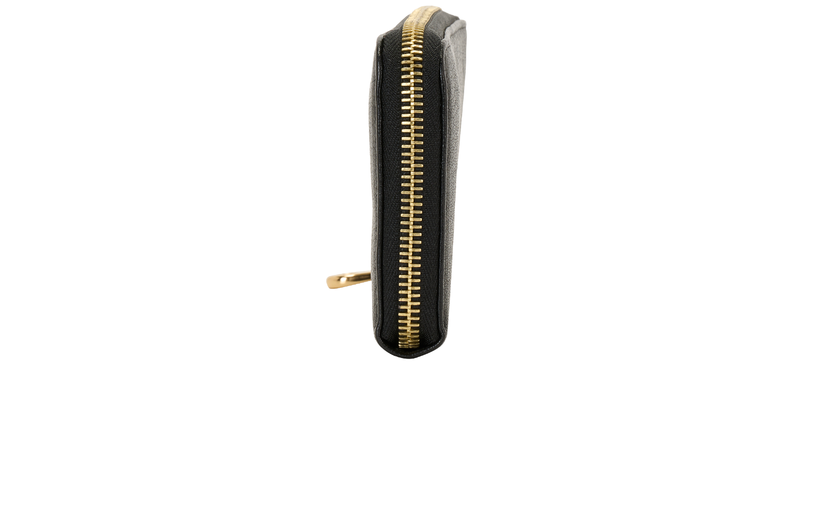 Mulberry Tree Logo Zip Around Continental Wallet, &pound;120, Accessories, Black, Leather, Bottom view